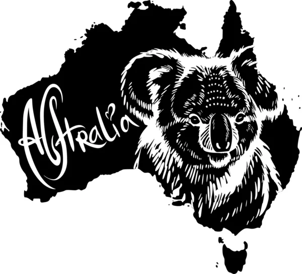 Koala som australiska symbol — Stock vektor