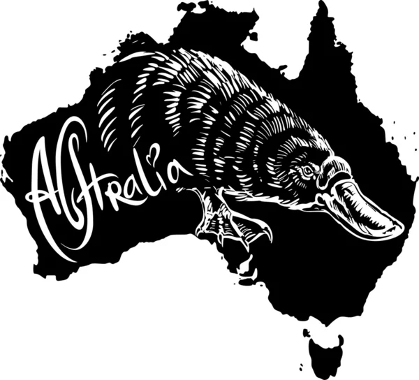 Platypus comme symbole australien — Image vectorielle