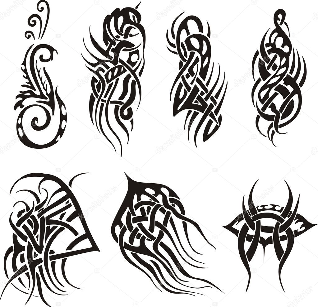 Tribal tattoo designs Stock Vector Image by ©rorius #13737660
