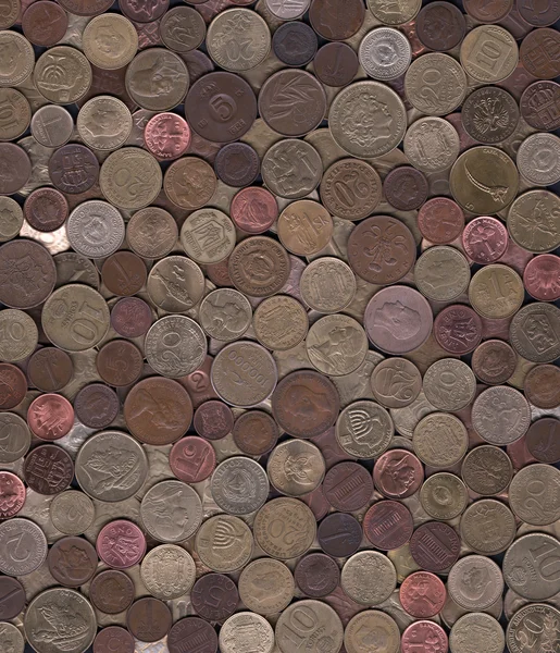 background of miscellaneous copper coins