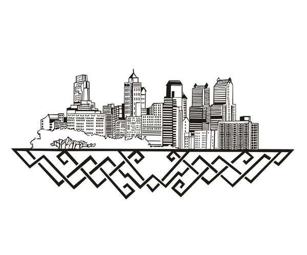 Philadelphia, PA Skyline — Stock Vector