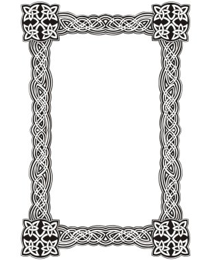 Celtic knot dekoratif çerçeve