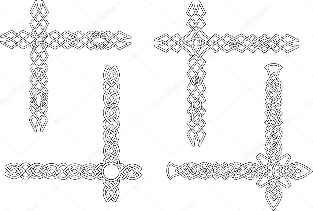 Celtic decorative knot corners Stock Vector by ©rorius 20492941