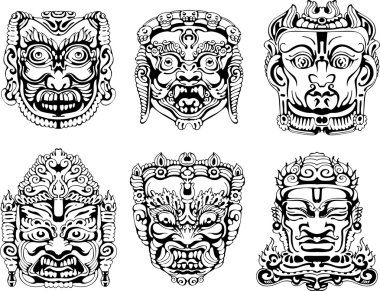 Hindu tanrısı maskeleri