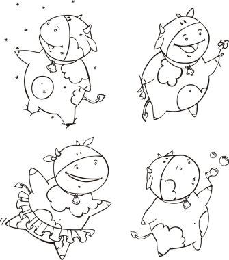 buzağı komik karikatürler - rüyalar