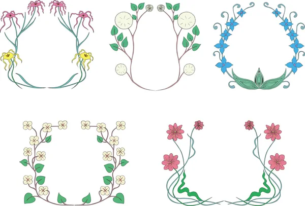 鲜花花圈 — 图库矢量图片