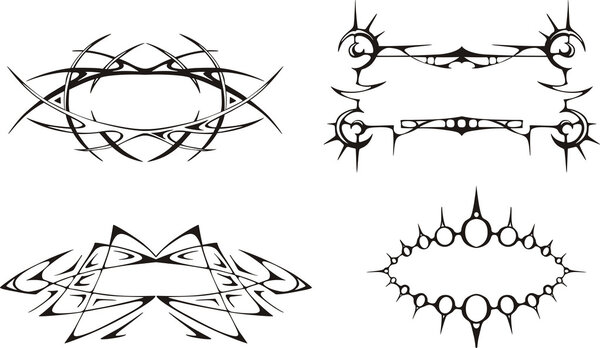 Декоративно стилизованные современные рамки
