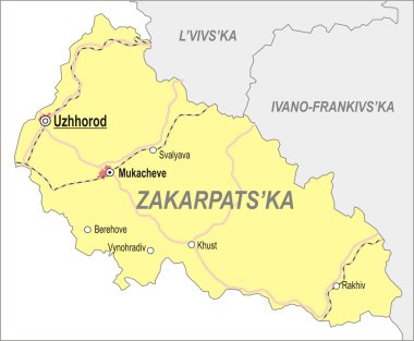 zakarpattia oblast (transcarpatia Haritası)