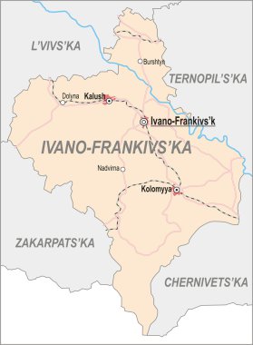 Ivano-frankivsk oblast Haritası