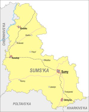 sumy oblast Haritası