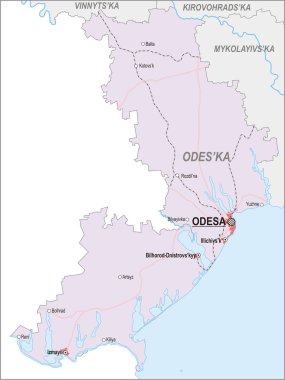 Odesa oblast Haritası