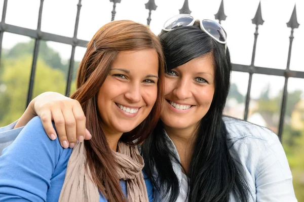 Mother and daughter smiling relaxing and bonding Stock Image