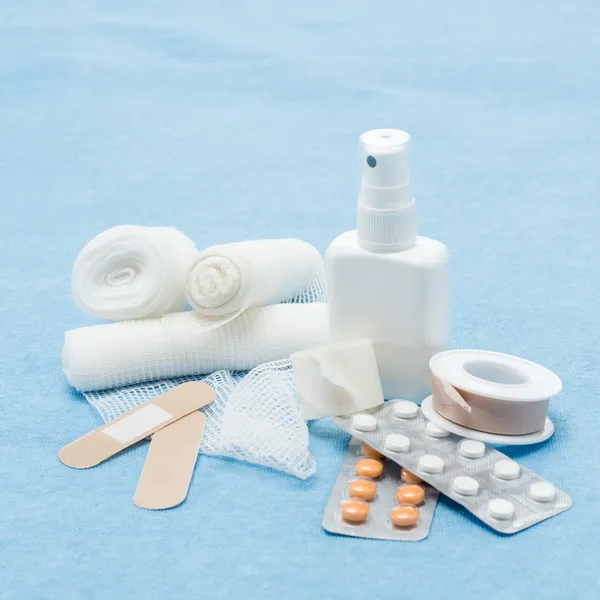 Content of First aid kit — Stock Photo, Image