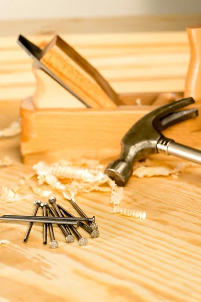 A variety of carpenter tools — Stock Photo, Image