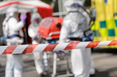 kapısı bariyer bandı biohazard takım