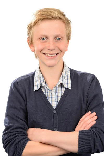 Cheerful teenage boy — Stock Photo, Image