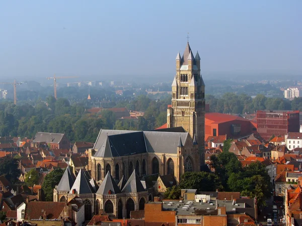 Vista aérea de Brugge — Fotografia de Stock