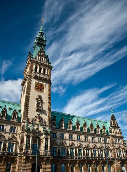 Stadhuis van Hamburg — Stockfoto