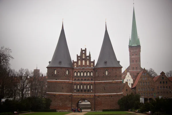 Intérieur d'une église à Lubeck — Photo