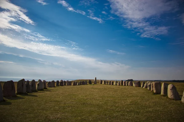 Summer evening at Ales Stenar, Sweden — Stock Photo, Image