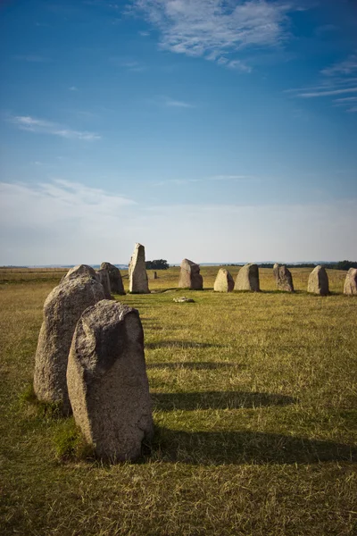 Sommerabend bei ales stenar, Schweden — Stockfoto