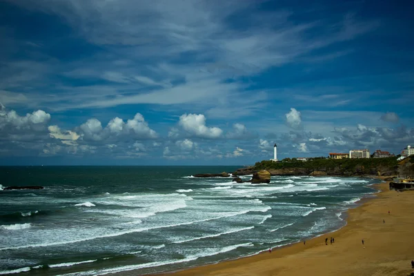 Weergave van biarritz stad, Frankrijk — Stockfoto