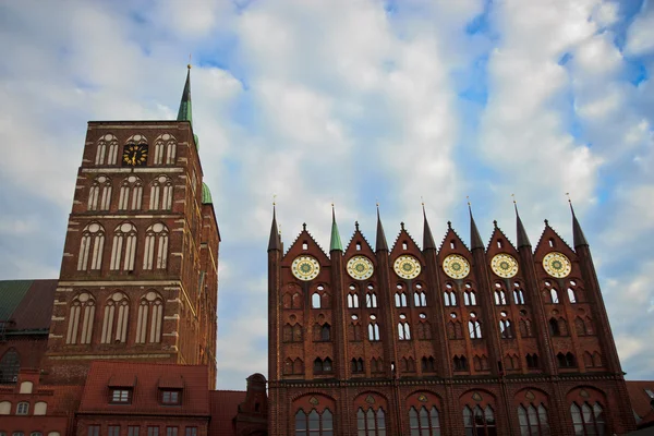 Ayuntamiento de Stralsund Alemania — Foto de Stock