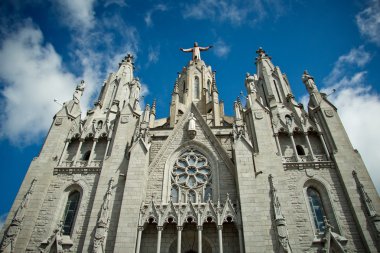Tibidabo kilise Dağı Barcelona