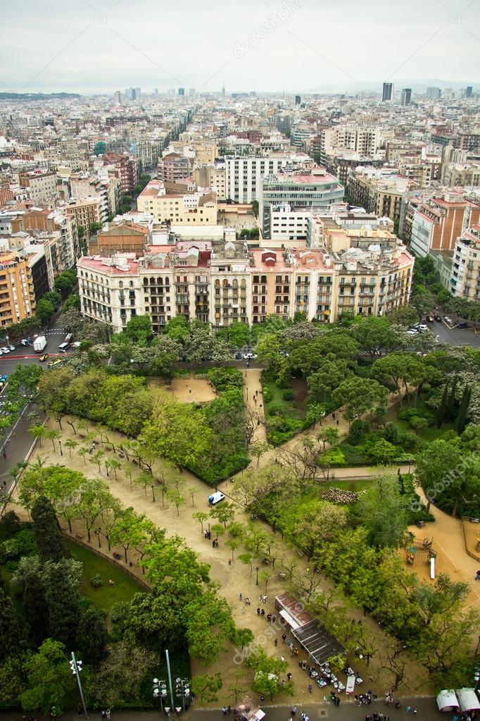 Barcelona cityscape.