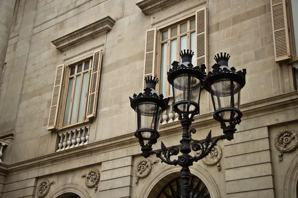 Details of facade of main Cathedral of Barcelona — Stock Photo, Image