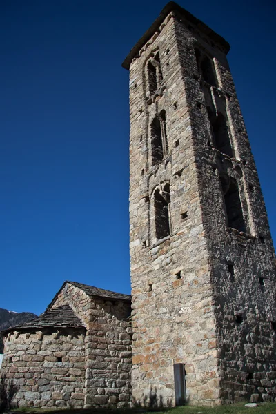 Sant miquel románský kostel, andorra — Stock fotografie