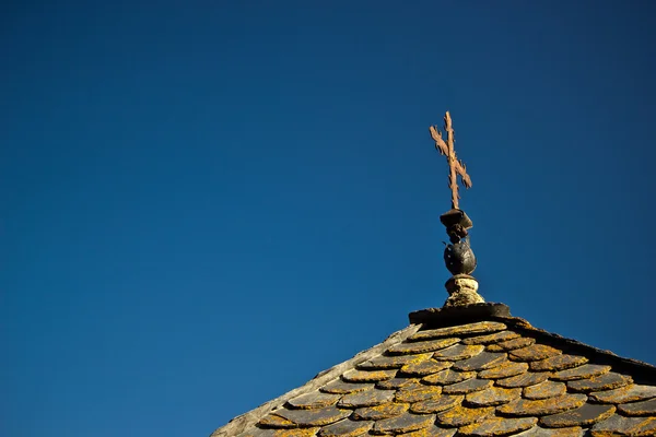 Dak van een kerk in anorra — Stockfoto