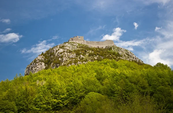 Montsegur castle — Stock Photo, Image