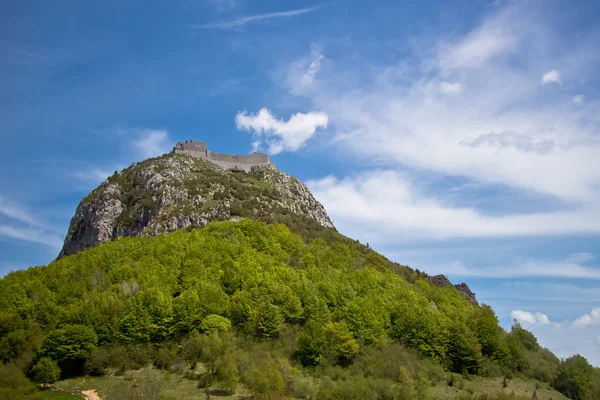 Montsegur castle — Stock Photo, Image