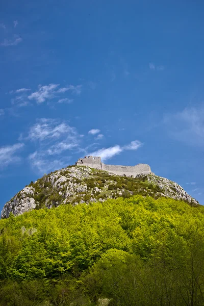 Montsegur castle — Stock Photo, Image