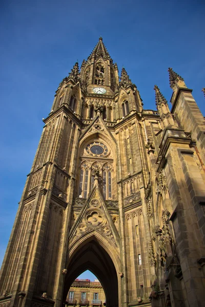 The Cathedral of the Good Shepherd on a sunny day in San Sebastian