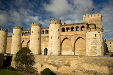 Aljaferia Palace in Zaragoza, Spain clipart