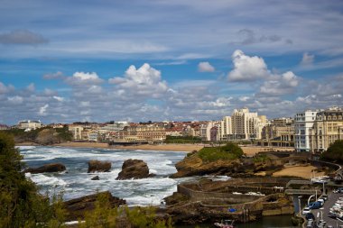 biarritz, Fransa nın üzerinde güzel gökyüzü