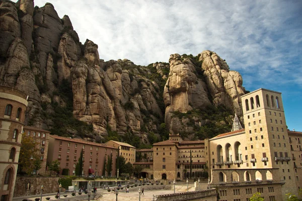 Santa maria de montserrat klostret i Spanien — Stockfoto