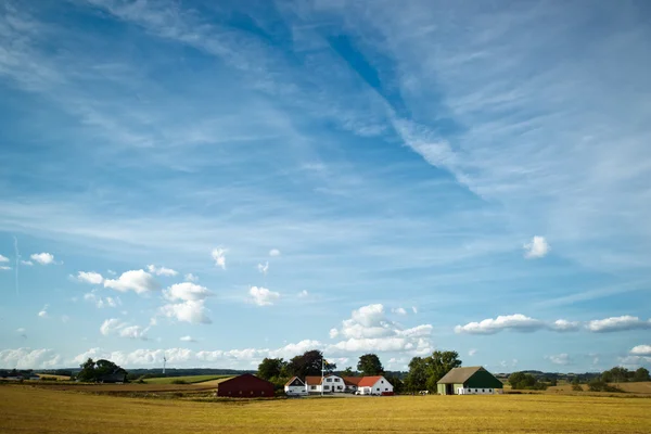 Fields and meadows of Scania, Sweden — Stock Photo, Image