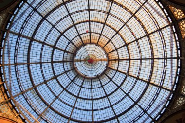 cam dome Galleria Milano, İtalya