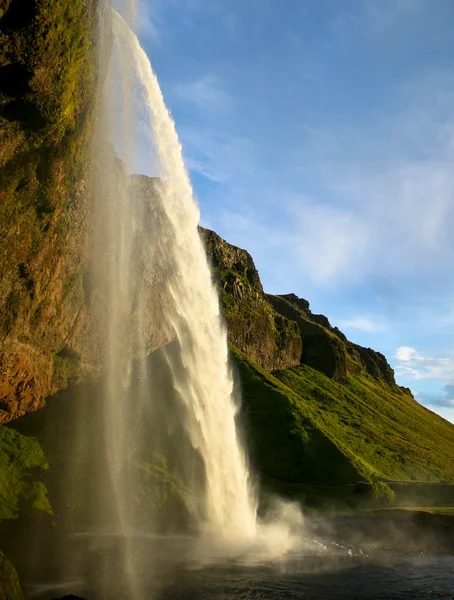 Wasserfall Seljalandsfoss in Island — Stockfoto