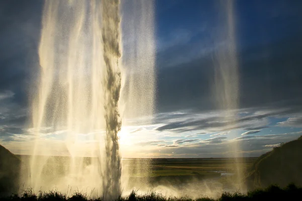 Seljalandsfoss vodopád na Islandu — Stock fotografie