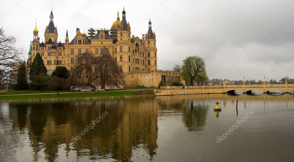 Schwerin Castle in northern germany