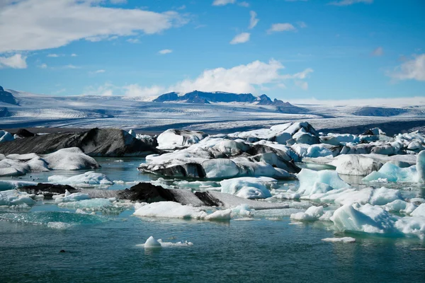 Ledovcová laguna jokulsarlon — Stock fotografie