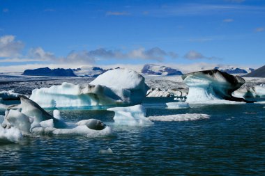 jokulsarlon buzul lagoon yakınındaki vatnajokull, İzlanda