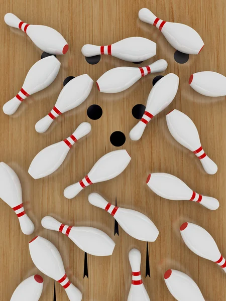 Bowling Pins — Stock Photo, Image
