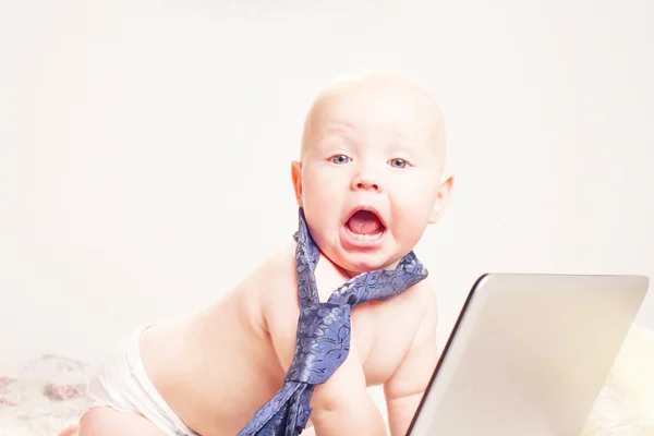Baby businessman — Stock Photo, Image