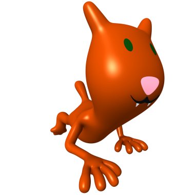 oyma kedi sıçramak için prepeared görüntüleyin