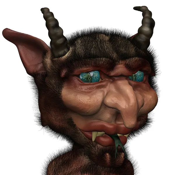 Strange looking devil seems to be confused — Stock Photo, Image